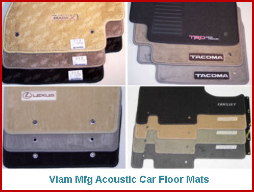Viam Manufacturing Acoustic Car Floor Mats