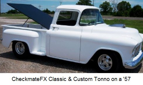 The Checkmatefx Tonneau Cover Made Of Fiberglass Fits Flush On Your Truck Bed