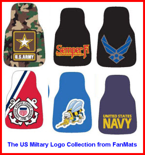 FanMats Logo Mats - USMC, Army, Navy, Air Force, SeaBees, Coast Guard