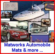 Matworks Logo Mats for Boats, Golf Cars, Airplanes, Motorhomes, Horses
