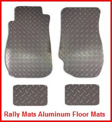 Rally Mats Diamond Plate Aluminum Car and Truck Floor Mats