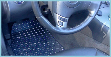 Rally Mats Diamond Plate Aluminum Car Floor Mat is an exotic upgrade for your vehicle.