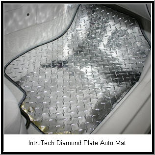 IntroTech Diamond Plate Car Floor Mat.